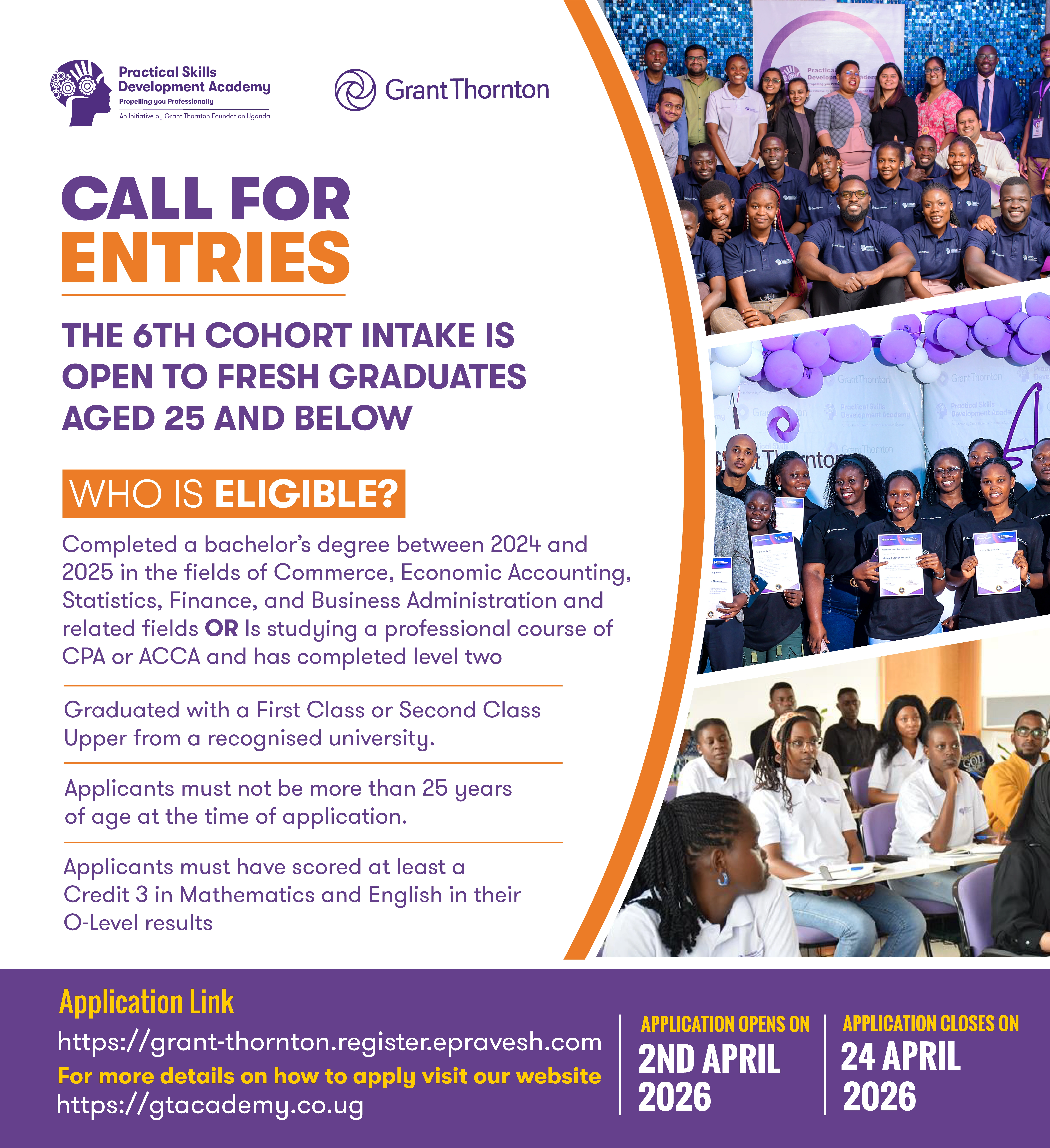 April Cohort Eligibility Poster